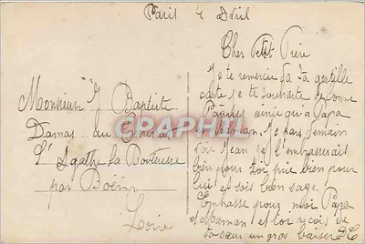 Wesołych Wielkanocnych — Żołnierze — Mallet-à, E.R. Paris, n°635 — Rewers