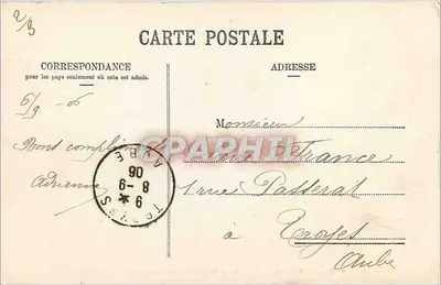 Chamonix — A Mer de Glace e o Hotel du Montanvert (altitude 1921 m) — Editor: J. 88, Hauteurs, Genebra — Verso