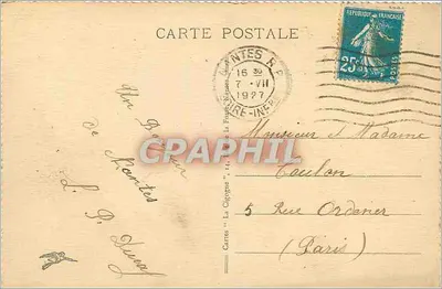 NANTES - O Ponte transbordeur — editor Nantes, n° 13 — Verso
