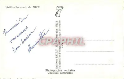Nice — widok nocny i dzienny — Wydawnictwo S.E.P.T. NICE — Rewers