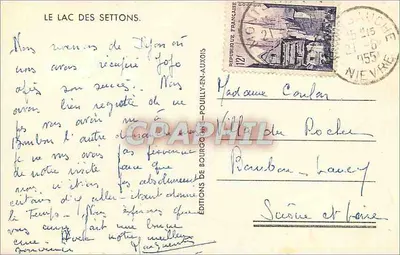 Le Lac des Settons — vue du lac avec forêt en arrière-plan — Éditions de Bourgogne-en-Auxois — Reverso