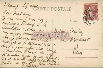 Fécamp — As Falésias no Tron do Cão — LE LITTORAL (Seine-Inférieure) F. L. — Verso