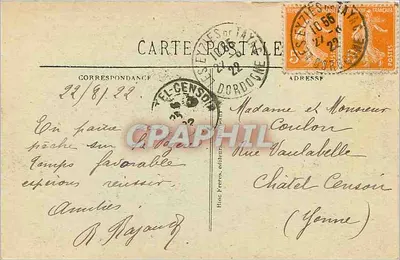 Zamek Marzac — Okolice Eyzies (Dordogne) — BR-5214 — Rewers