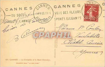 Cannes — Cidade das Flores — Editor Rella, n° 527 — Verso