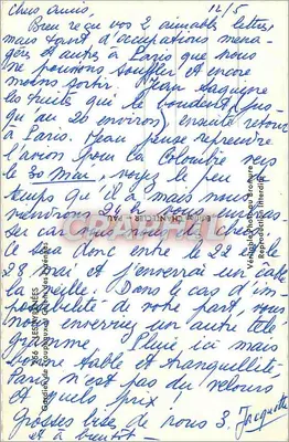 Homem e dois cães nas montanhas — Chanteler, n° 866 — Verso