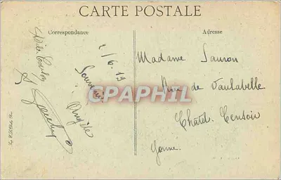 Reims — Place d'Erlon — Ruiny po wojnie — Wydawca nieznany, n° 35 — Rewers