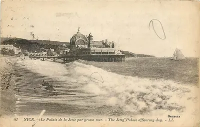 Nice — O Palácio da Jetée sob mar forte — Selecta LL n°41