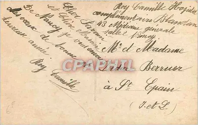 Kwiaty i zimowy krajobraz — Wesele — Wydawca nieznany, nr serii 250c — Rewers