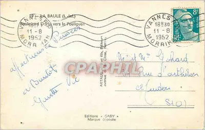 Strand von La Baule — Panoramablick — Gaby, Nantes — Rückseite