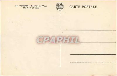 Verdun - Le Fort de Vaux — wydawca Erbu Éditions, n° 53 — Rewers
