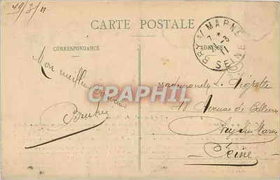 Angers — Ogólny widok zamku — L. V., fot. — n° 234 — Rewers