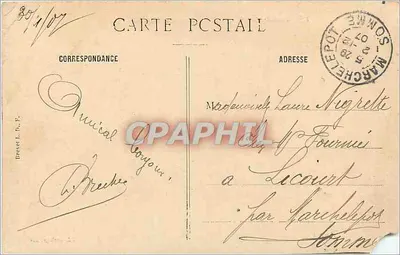 Avranches — Jardim do Bispo — Ed. L. F. Brézé — Verso