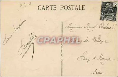 Olivet — As margens do Loiret — L. Lenormand, n°7-31 — Verso