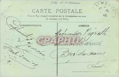 Saint-Malo — En Rude — Efeito de Contraluz — LL. — Verso