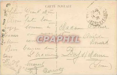 Tours (Indre-et-Loire) - Ogród Prebendów d'Ôcé - A. B. — Rewers