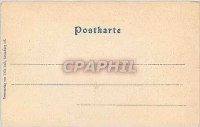 Pałac Cesarski — Strasburg — Kunaverlag von Felix Luib, Strasburg — Rewers
