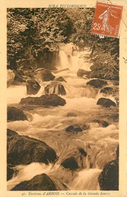 Arredores de Arbois — Cascata da Grande Fonte — Editado por Chiché, Dole