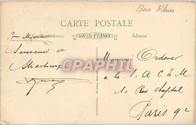 Strasburg — Katedra, widok z Quai Saint-Nicolas — L'Alsace, wydawca nieznany, nr 28 — Rewers