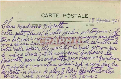 Biarritz (Côte Basque) — Skarpa Niepoczci z Morzem burzowym — BR 4497 — Rewers