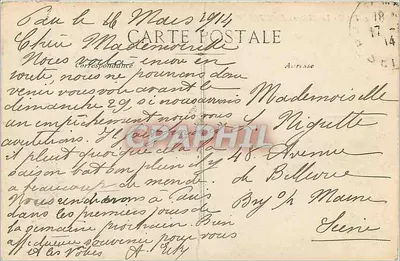 PAU - Le Château d'HENRI IV - Entrée principale — éditeur IMPRIMÉ SUR LA CARTE, n°4 — Rewers
