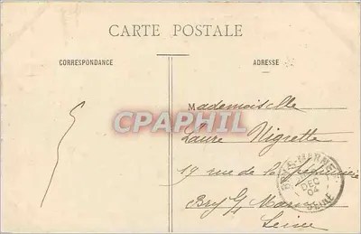 Paris - Lago do Bois de Boulogne — Bilhete postal antigo n°259, editada pela Poste — Verso