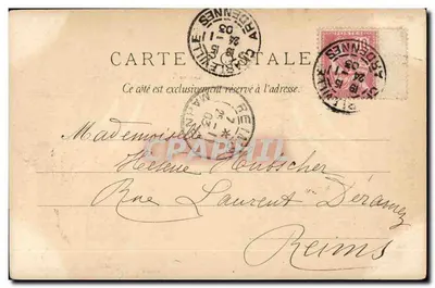 Vendedor de flores — Jovem menino segurando um buquê — Editor: J. Sulpice, n° 12 — Verso