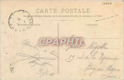 Mont Pourri (3.788m), widok z Col du Palet (2.650m) — E. Reynaud Wydawca, Chambéry, nr 1259 — Rewers