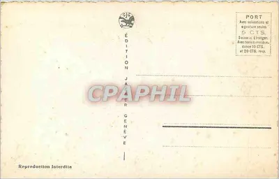 Jezioro Leman — Zamek Chillon i Zęby Południa — Wydawnictwo Jäger Genève n°7201 — Rewers