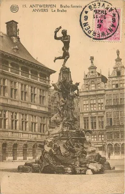 Antwerpen — O fontain da Brabo — editor AIBERT, n°15
