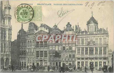 Bruxelas - Praça Principal - Casas das Corporações — Editor S. Theys, Bruxelas
