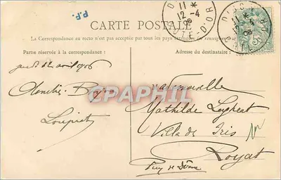 Dijon — Pomnik Obrony — n°39 — Rewers