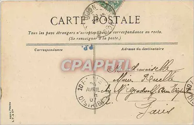 Birza Handlowa i Katedra św. Michała — Dijon — L.V. & Cie, n° 436 — Rewers