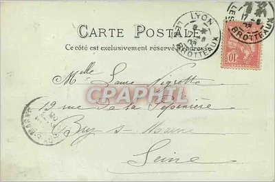 LYON — Palácio de Justiça — L. M. n° 361 — Verso