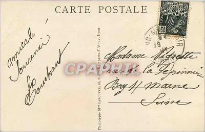 Lyon — Pałac Giełdowy — M.F. — Rewers
