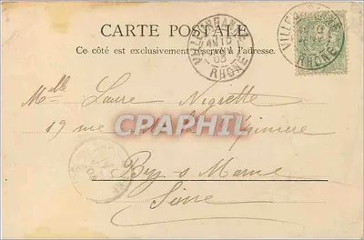 Fachada do Santuário Nossa Senhora de Fourvière — Lyon — editor desconhecido, número de série não visível — Verso