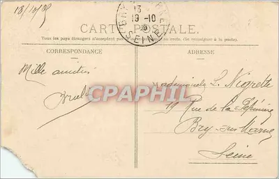 LYON — Kościół Fourvière i ogólny widok — zdjęcie z Wieży Metalowej — P. Marrel, wyd. Lyon, nr 129 — Rewers