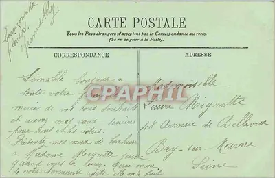 ROUEN — A Côte Sainte-Catherine — LL. — Editor LL. n° 36430 — Verso