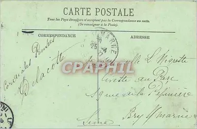 Havre — Sainte-Adresse — Nossa Senhora dos Flutuantes e a Cidade — LL. — Verso