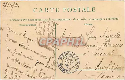 Rouen — Widok ku Bonsecours i wyspie Lacroix z góry strzały — V.M. 30 — Rewers