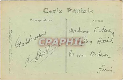 Le Tréport — Plaża przy niskiej wodzie — JND. N° 71 — Rewers