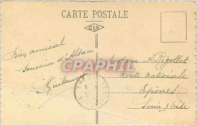 Thann — As Ruínas do Engelbourg — Editor C. Lardière, n° 23344 — Verso