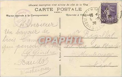 Belfort (Territorio) — El León, obra de Bartholdi — n°4 — Reverso