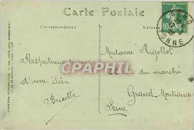 Alrededor de Sens — El Ermitage Saint-Bond y el Nuevo Robinson — ND Phot. — Reverso