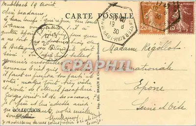 Walia Wormsa — W tle Spitzköpfe i Hohneck — Wyd. Braun & Cie, nr 2225 — Rewers