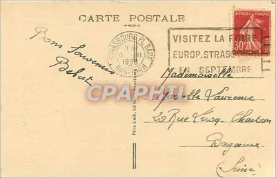 Strasburg — Widok z Placu Republiki — Félix Lamb, wydawca — Rewers