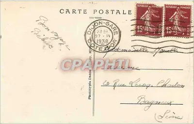 Dijon — Algemene uitzicht genomen van het Paleis van de Hertogen — D.D. n°90 — Achterkant