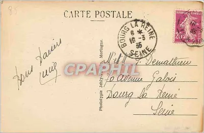 Les Sables-d'Olonne (Vendée) — Der Hafen — Phototype Jelley-Roupin, Mortagne — Rückseite