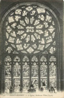 Saint-Herbot — A Igreja, Vítreo Principal (1556) — ND Phot