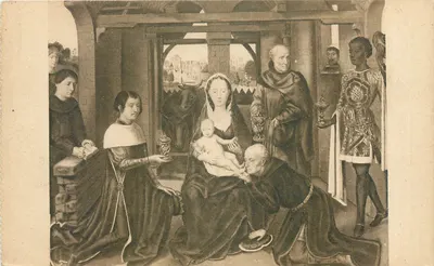 A Adoração dos Magos — Painel Central do Triptyque — Hans Memling — Bruges, Hospital São João