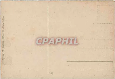 Großer Belchen (Wogезy) — widok panoramiczny — wydawca W. Springer Söhne, Strażburg, nr 3506 — Rewers